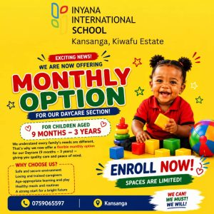 Monthly Daycare Services in Kampala | Inyana International School